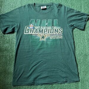 Vintage NHL Lee Sport Dallas Stars Stanley Cup Champions T-Shirt 1999 medium